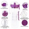 iMountek Fruit Infuser Water Bottle, 32 oz, Purple
