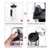 iMountek Fruit Infuser Water Bottle, 32 oz, Black
