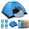 iMountek 4 Person Pop Up Camping Tent, Instant Setup, Blue