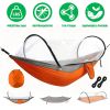 LakeForest Mosquito Net Camping Hammock, Orange/Grey
