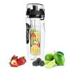 iMountek Fruit Infuser Water Bottle, 32 oz, Black