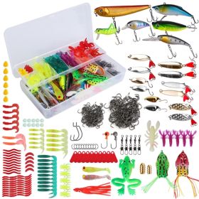 LakeForest 375 Piece Fishing Lure and Tackle Box Kit