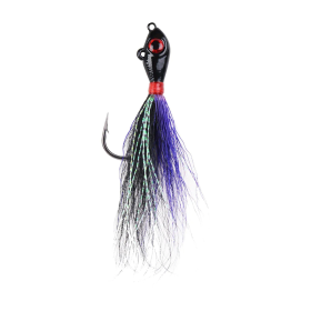 Mustad Big Eye Bucktail 1/4oz Black/Purple