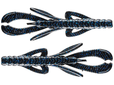 Strike King Rage Hawg 4" Black Blue Flake
