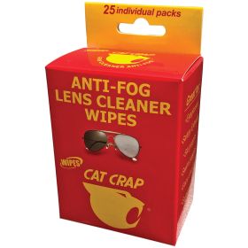CAT CRAP ANTI-FOG WIPES 25CT