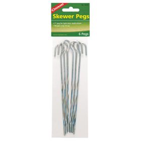 STEEL SKEWER TENT PEGS 7" BULK