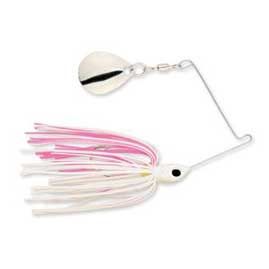 Strike King Micro-King Spinnerbait White Head PinkWhite Skirt