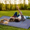 iMountek Waterproof Picnic Blanket, 60 x 78 in, Blue