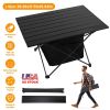 iMountek Roll Up Camping Table with Storage Basket, Size L