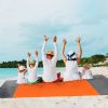 iMountek Sand Proof Picnic Blanket, 108 x 96 in, Orange