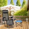 LakeForest Folding Camping Table with Cup Holders, Blue