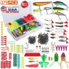 LakeForest 375 Piece Fishing Lure and Tackle Box Kit
