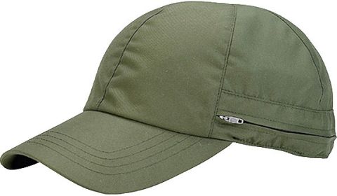 MICROFIBER CAP W/FLAP OLIV OSF
