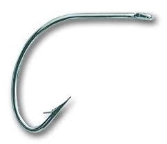 Mustad Wide Gap Hook Nickle 50ct Size 1/0
