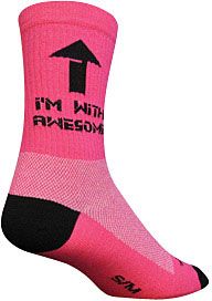 AWESOME 6" CREW PINK S/M