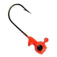 Southern Pro Round Jig Head Flourescent Red 1/32oz 5ct