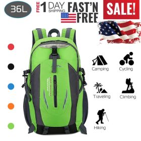 iNova 36L Outdoor Daypack, Waterproof Nylon, Green