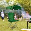 LakeForest Folding Canopy Lawn Chair, Green