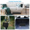 LakeForest Folding Camping Grill Table, Aluminum, Black