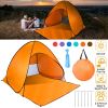 iMountek Pop Up Beach Tent, 2 to 3 Person, Orange