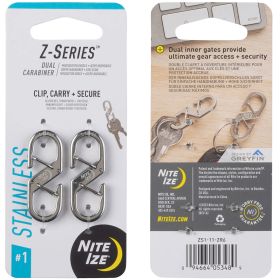 ZSERIES #1 DUAL CARABINER-2 PK