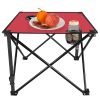 LakeForest Folding Camping Tables, Set of 2, Red