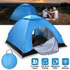 iMountek 4 Person Pop Up Camping Tent, Instant Setup, Blue