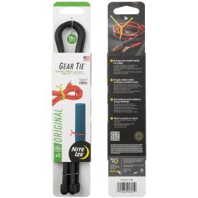 GEAR TIE 18" BLACK 2 PK