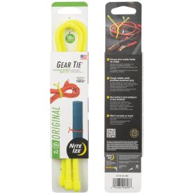 GEAR TIE 18" NEON YELLOW 2 PK - strap