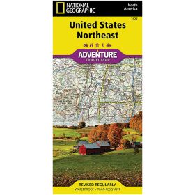 UNITED STATES NORTHEAST MAP - NATIONAL GEOGRAPHIC