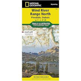 WIND RIVER RANGE NORTH MAP - NATIONAL GEOGRAPHIC