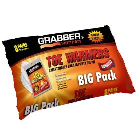 GRABBER TOE WARMERS - 8 PAIRS
