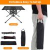 LakeForest Portable Folding Camping Table, Aluminum, Black