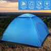 iMountek 4 Person Pop Up Camping Tent, Instant Setup, Blue