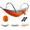 LakeForest Mosquito Net Camping Hammock, Orange/Grey