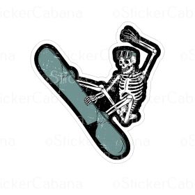 SNOWBOARDER SKELETON SM STCK