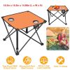 LakeForest Folding Camping Table with Cup Holders, Orange