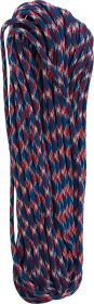 PARACORD 100 FT RED WHITE BLUE
