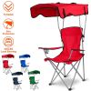 LakeForest Folding Canopy Lawn Chair, Red