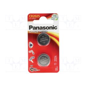 LITHIUM CR2025 COIN 2 PACK