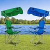 LakeForest Folding Canopy Lawn Chair, Green