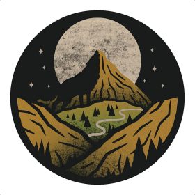MOUNTAIN AND MOON