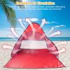 iMountek Pop Up Beach Tent, 2 to 3 Person, Red