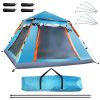 LakeForest 4 to 5 Person Pop Up Camping Tent, Blue