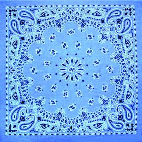 BANDANA CHAM.BLUE w/HNG TG/UPC