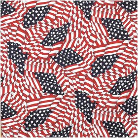 TOSSED AMERICAN FLAG