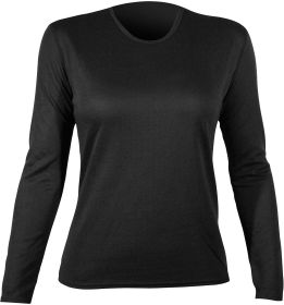 BI-PLY CREW WMNS BLK SM