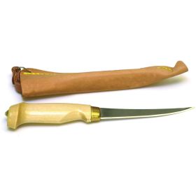WOOD HANDLE FILLET KNIFE 6"