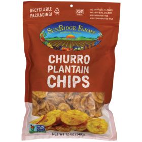 PLANTAIN CHIPS, CHURRO 12 OZ