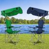 LakeForest Folding Canopy Lawn Chair, Green